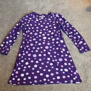 Walmart brand Women’s fleece polka dot nightgown size medium